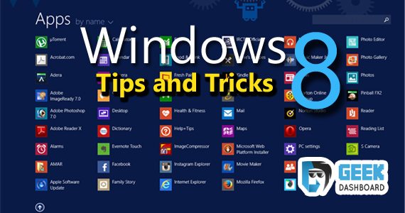 Windows 8 Tips and tricks