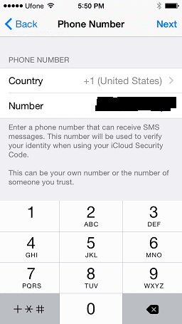 Select country and add number