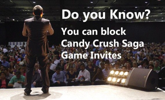 how to block candy crush saga game request in android