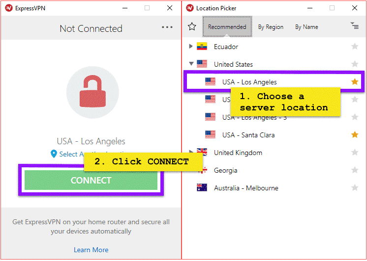 connect to VPN