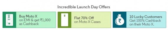 flipkart moto x launch day offers