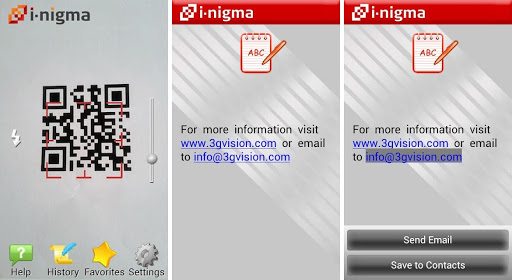i-nigma QR and Barcode Scanner