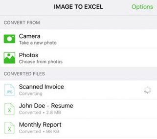 convert image to editable excel