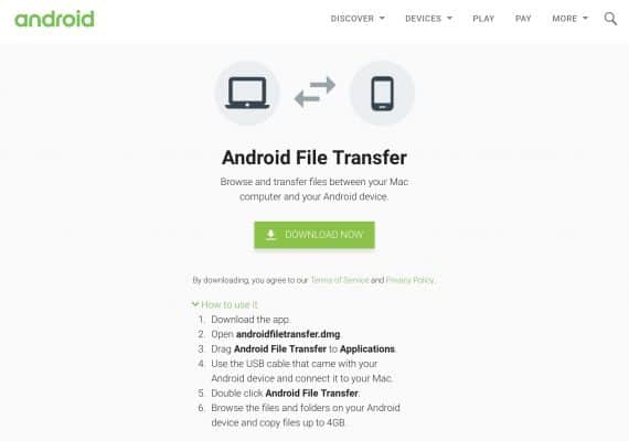 android file transfer windows not working