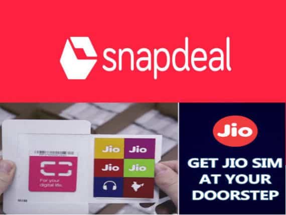 Reliance JIO SIM and Snapdeal