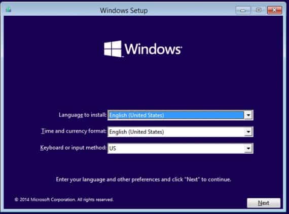 language and keyword in windows 10