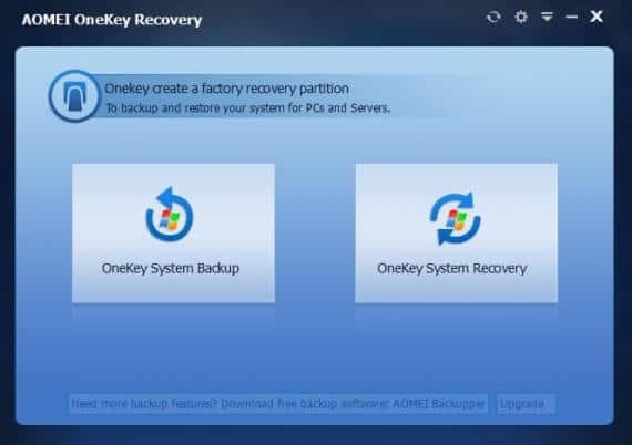 create system recovery