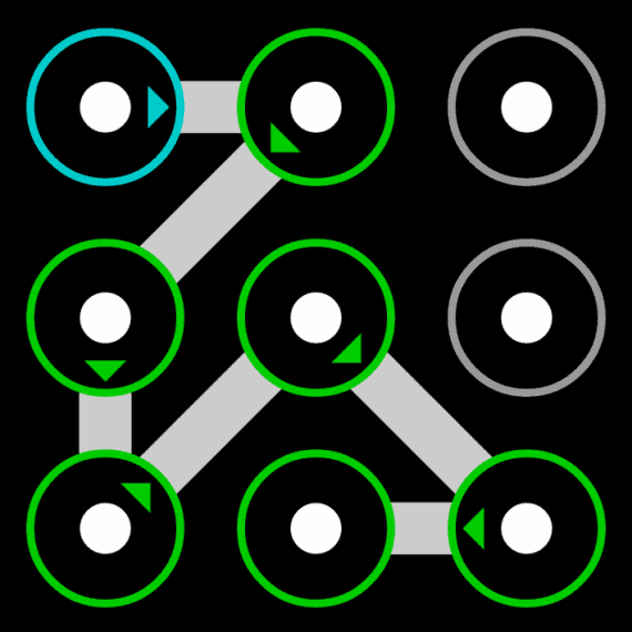 most common unlock pattern