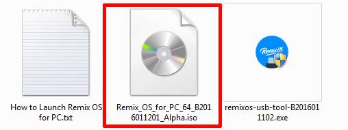 ISO file of Remix OS
