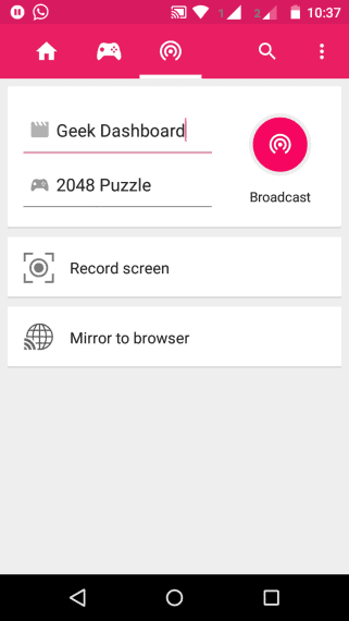 shou.tv screen recorder for android