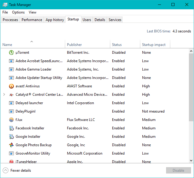 task manager setup