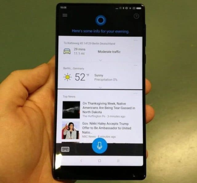 xiaomi mi mix cortana